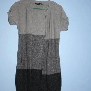 Three Toned Long Sweater by BCBG Maxazaria 100% Wool